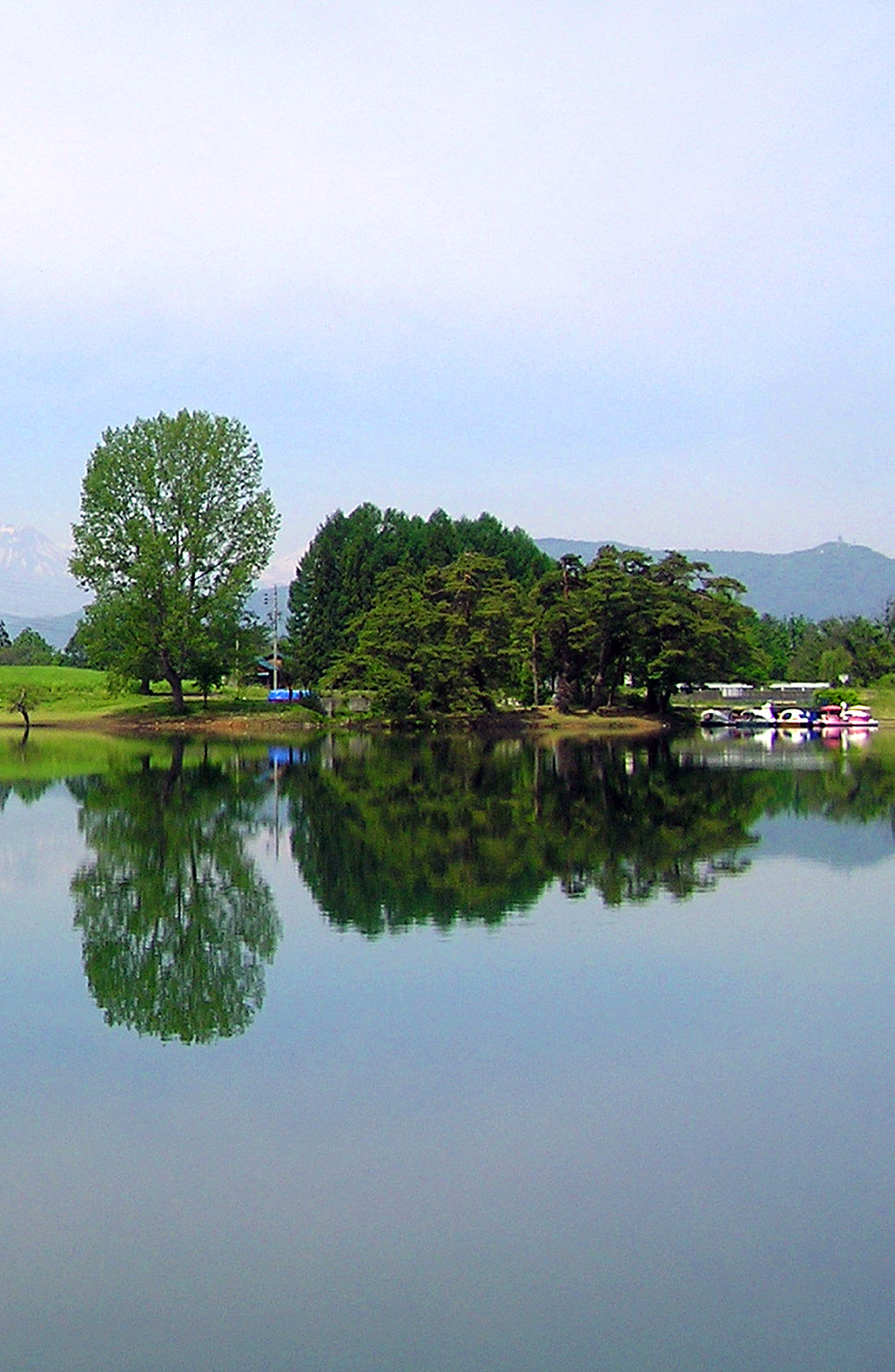 Lake Hokuryu, view of Benten Island