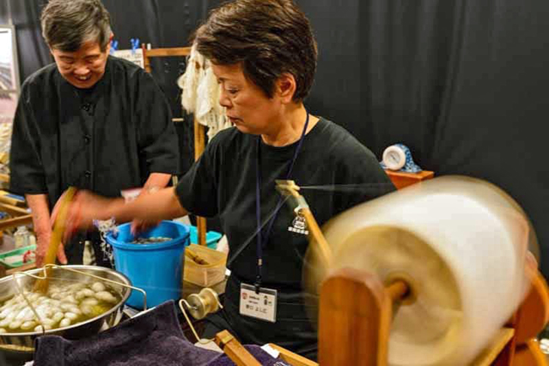 How to reel silk off cocoons